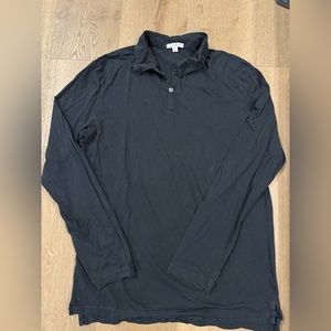 James Perse Long Sleeve Polo